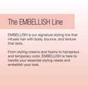 Calista Embellish Texturizing Foam | Volumizing Styling Mousse | Firm, Touchable Hold | Enhance Natural Texture | All Hair Types (7 oz)