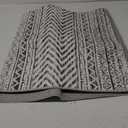 RUGSREAL 2x4 Small Boho Area Rug Indoor Throw Non-Slip Carpet Machine Washable Small Rug Mat Geometric Area Rug for Entryway Hallway Laundry, Grey