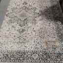 AMADA HOMEFURNISHING 8x10 Area Rugs, Low-Profile Large Washable Area Rug with Non-Slip Backing & Durable Edge Binding, Vintage Rugs for Living Room, Bedroom, Dinning Room