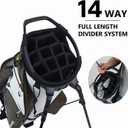 Smartway Golf Bags 14 Way, Lightweight Carry Golf Stand Bag 10-Pocket