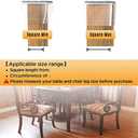 24 PCS Square Chair Leg Floor Protectors+16 PCS Round Chair Leg Floor Protectors(Fit 1.84" - 2.36", Black)