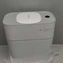 JOYBOS Bathroom Trash Can with Lid, 3.8 Gallon Slim Garbage Can, Small Plastic Trash Bin, Narrow Motion Sensor Trash Can for Bedroom, Rv, Office White