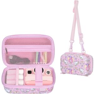 Leayjeen Kids Camera Case Compatible with Dylanto/GKTZ/HiMont/CAMCLID/ESOXOFFORE Kids Instant Print Camera,for Film Camera Storage Christmas Gifts and Birthday Gifts for Kids -Pink UnicornCase Only