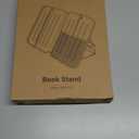 KDD 3 in 1 Book Holder Stand for Reading, Portable Desktop Bookstand with Mesh Storage Bag, 3 Pen Slots & Adjustable Straps, Lightweight Book Sleeve Fits Tablets, E-Readers, Cookbooks & Sheet Music