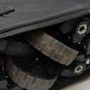 Collapsible Wagon Cart with Wheels Foldable - Folding Utility Heavy Duty Wagons Carts for Grocery Sports Garden Shopping Camping Wheelbarrows (Black, 120L)