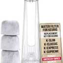 Keurig Starter Kit Replacement Water Filter Holder for Keurig 2.0, K-Slim, K Express, K-Supreme, K-Classic, K-Duo Plus Coffee Maker  Includes Tall Handle for Side Reservoir and 3-Pack Water Filters