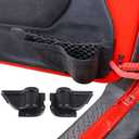 RT-TCZ for Wrangler JK Door Pockets Storage Organizer, Front Door Net Pockets Tray Box Accessories for Jeep Wrangler JK JKU 2011-2018