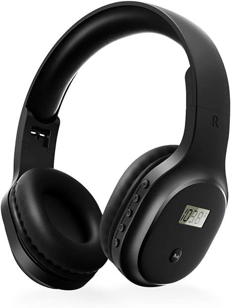 YUFFUN Rechargeable and Portable Personal FM Radio Headphones with Best Reception, Wireless Headset Radio Ear Muffs for Jogging, Mowing, Cycling, Meeting FM Receiver