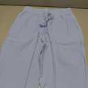 TRFIC Mens Linen Pants Yoga Beach Loose Fit Casual Summer Elastic Waist Drawstring Baggy Trousers with Pockets Light Blue S 