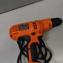 BLACK+DECKER Corded Drill, Variable Speed, 5.5-Amp, 3/8-Inch Keyless Chuck - Black