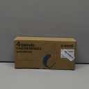 HOLKIE Caster Wheels 3 inch Locking Casters Set of 4, Threaded Stem 3/ 8" -16 x 1-1/ 2" (Diameter 3/ 8", Length 1-1/ 2") Swivel Heavy Duty Castors Gray