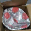 OKWUYiK Soccer Ball Size 3 4 5 Glitter Pink Purple Black Silver with Pump Toddler Soccer Ball for Kids Aged 3-6 6-8 8-12 Outdoor Training Ball for Girls Boys Children Youth Teens