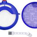 Filter Kits repalcement for Dyson dc25 vacuum Ball filters, Includes 1Pcs 919171-02 Washable Pre Motor Filter and 1Pcs 916188-05 Hepa filter, Fits DC-25 Models