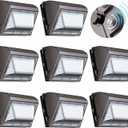 8 Pack 130W LED Wall Pack Light with Dusk to Dawn Photocell, 19500LM 5000K Daylight IP65 Waterproof Wall Pack Lights Outdoor LED [Eqv. 800W HPS/HID] for Parking Lot, Warehouse, Yard AC120-277V