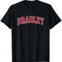 Bradley Illinois IL Vintage Sports Design Red Design T-Shirt 2T