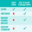 Nice 'N Clean Adult Flushable Wipes (8 x 42 Count) | Personal Cleansing Wipes Made from Plant-Based Fibers | Infused with Aloe & Vitamin E
