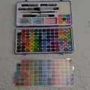 ARTISTRO Watercolor Paint Set, 100 Vivid Colors in Portable Box, Palette set Including Metallic, Fluorescent, Pastel Colors. Perfect Travel Watercolor Set for Artsits, Amateur, Hobbyists and Painting Lovers