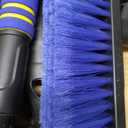 34" Extendable Ice Scrapers for Car Windshield 2-in-1 Snow Brush for Car Snow Scraper for Car Snow Scraper and Drush with Ergonomic Foam Grip for Cars, Trucks, SUVs with 360 Pivoting Brush Head Blue