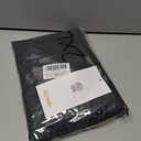 iCreek Women's Rain Jacket Long Raincoat Packable Hooded Waterproof Windproof Plaid Lined Trench Coat Lightweight for Outdoor (Black, XXL)