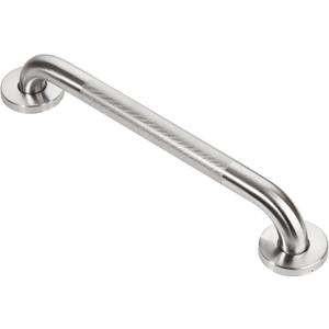 16inch Textured Handicap Grab Bar for Shower, Shower Handles for Elderly, Shower Grab Bars for Seniors with Concealed Screws Brushed Nickel