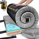 GAIALOOP 3 Inch Memory Foam Camping Mattress, Dual Layer Thick Sleeping Camp Pad for Car Tent Cot, Roll-Up Portable Glamping Floor Bed for Guests Sleepover, Twin: 75*38*3"