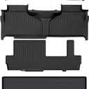 AIPOIL Floor Mats & Cargo Liner Set for 2021-2025 2026 Chevy Chevrolet Suburban & GMC Yukon XL 8 Seats (2nd Row Bench Seats) All Weather Protection TPE Full Set Custom Car Mats Accessories - Black