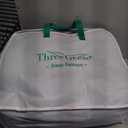 Three Geese Pinch Pleat Waterfowl Feathers and Down Comforter King Size Duvet Insert,750+ Fill Power,1200TC 100% Cotton, Premium All Seasons Aqua-Sky Warm Hotel Comforter with 8 Tabs.