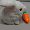 Tagitary Plush Toys Electronic Toy with Sounds,Wiggling Ears,Twitching Mouth and Nose, Interactive Rabbit Toy for Kids with Leash,Easter Christmas Birthday Gift for Toddlers Kids (White)