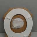 Mayfair Cassel Slow Close Toilet Seat, Easy Clean, Non Slip Premium Wood Seat, Easy Install, Made in USA, Round, White