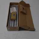 KAMANINA Silver Curtain Rods 32 to 144 Inch (2.6-12 Feet), 1 Inch Heavy Duty Window Curtain Rod, Modern Adjustable Drapery Rods with End Cap (32"-144")