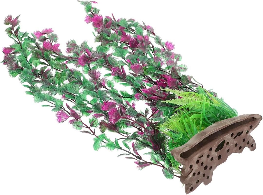 balacoo Aquarium Plant Decor Lifelike Artificial Plastic Grass for Fish Tank Lightweight and Non-Toxic Water Aquarium Decoration for Aquatic Environments and Aquascaping (Multicolor)