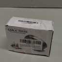 Garlic Press Rocker Heavy Duty Stainless Steel Garlic Mincer Garlic Crusher Garlic Chopper with Peeler And Scraper for Smash Garlic Built-in Bottle Opener