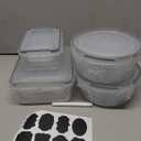 40 Piece Food Storage Containers with Lids(20 Containers & 20 Lids), BPA-Free Plastic Food Containers for Kitchen Storage and Organization, Leak Proof Meal Prep Container, Includes Labels & Pen