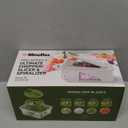 Mueller Pro-Series All-in-One, 12 Blade Mandoline Slicer for Kitchen, Food Chopper, Cucumber Slicer and Spiralizer, Cutter, Dicer, Grater, Gifts for Mom, Kitchen Essentials, White Sand/Green