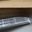 UNISHADES no Drill Cordless Roman Shades for Windows, 36" W × 64" H - 100% Blackout - Linen - Grey