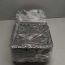 50Pack 8" X 8" 3-Compartment Clamshell To Go Food Containers With Secure Snap Lids - Heavy Duty Take out Containers Disposable To Go Plate For Carryout Meal Prep Catering (Black 3-Compartment)