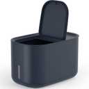 Zuutii Rice Storage Container,Food Container, Dry Food Storage, 7.2lbs Pet Food Dispenser, 11lbs Large Storage Bin with Lid,Silicone Ring & Moisture Proof, for Grain Cereal Soybean Corn, Dark Gray