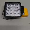 Ecarke 20V Cordless LED Work Light Compatible with DeWALT Batteries: 70W 7000LM Flashlight with Low Voltage Protection, 20V Tools Flood Light for Job Site, Construction & Camping, Battery Not Included