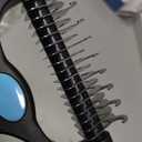 Docrok Pet Grooming Combo - Blue Deshedding Brush with Metal Comb for Detangling and Dematting Long, Matted Fur on Cats and Dogs