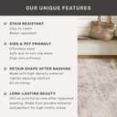 Washable 4x6 Area Rug for Entryway Indoor, Living Room, Kitchen, Bedroom Bedside - Stain-Resistant Non-Slip with Rubber Backing, Unique Floral Aesthetic Dcor, Light Brown & Beige