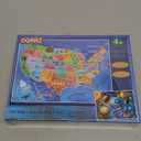 Puzzles for Kids Ages 4-6  2 x 60 Pieces Puzzles for Kids 3 4 5 6 7 8 Year Old  United States Puzzle & Solar System Floor Puzzle  Educational Learining Toys for Boys and Girls