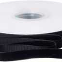 Ribbli Polyester Black Velvet Ribbon,3/8 Inch,10-Yard Spool,Use for Choker,Gift Wrapping,Floral Bouquets, Boutonnieres