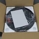 Black Flush Mount Ceiling Light Fixtures, 2-Light Ceiling Mount for Farmhouse with Seeded Glass Lampshade, Industrial Flush Mount Light Fixture Farmhouse for Hallway, Kitchen, Entryway and Foyer