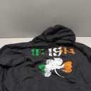 Irish Shamrock Ireland Flag St Patricks Day Vintage Fade Pullover Hoodie, XL