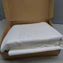 100% Cotton Duvet Cover Set Soft Comfortable with Embroidery Design 3 Pcs Sateen Weave Home Bedding Set (White & Grey, Queen)