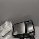 TRQ Passenger Side Power Heated Mirror Smooth Black Textured Cover Compatible with 2009-2010 Ford F-250 Super Duty F-350 Super Duty FO1321491