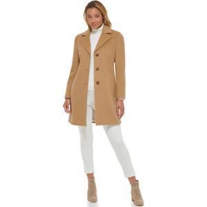 Calvin Klein Womens Classic Cashmere Wool Blend Coat (12)