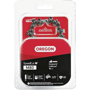 Oregon Chainsaw Guide Bar & Chain Combo, AdvanceCut Replacement for Saw Chains, Bar Length 20" (50cm) with Low Kickback Chain Set, 3/8" Pitch, 0.050" Gauge, 72 Drive Links (584818)
