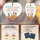 3 x Animal Rescue Gifts 2025 - Indoor Christmas Decorations, Pet Ornaments for Christmas Tree, Ceramic Pet Ornament, Veterinarian Gifts for Women, Men, Friends, Car Hanging Ornament