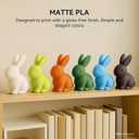 TECBEARS Matte PLA 3D Printer Filament 1kg*10, PLA Filament 1.75mm, High Toughness Matte Filament, 10* Black